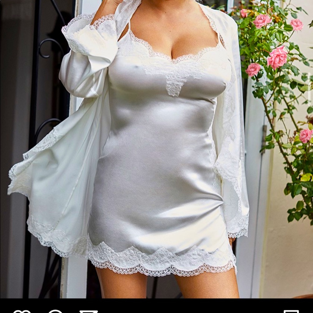 Agent provocateur Amelea slip in white